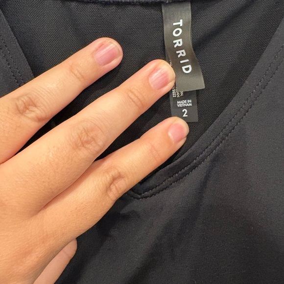 Torrid Black Wire-Free Tankini - Size 2 - New! - Picture 7 of 7